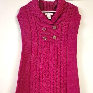Sweater dress maroon